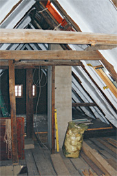 Sanierung am Dachstuhl